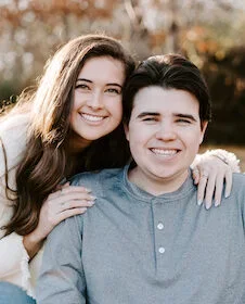 Portrait photo of Emily and Wil.