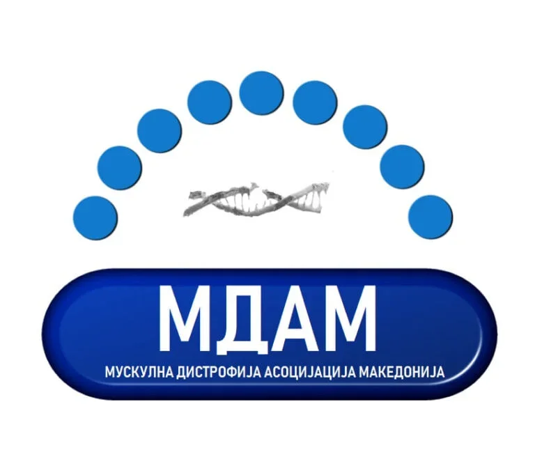 Muscular Dystrophy Association Macedonia (MDAM) Logo