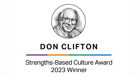 Don Clifton Strengths-Based Culture Award 2023 logo
