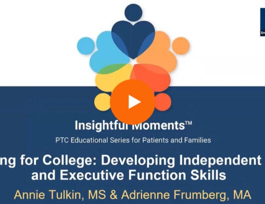 Insightful Moments - Video - Accessible College - Developing Independent Living and Executive Function Skills